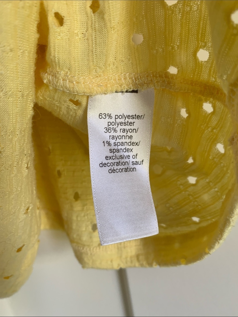 {Maurices} Yellow Crochet-Back Ruffle Tank - Picture 2 of 3